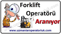 Forklift Operatörü Aranıyor